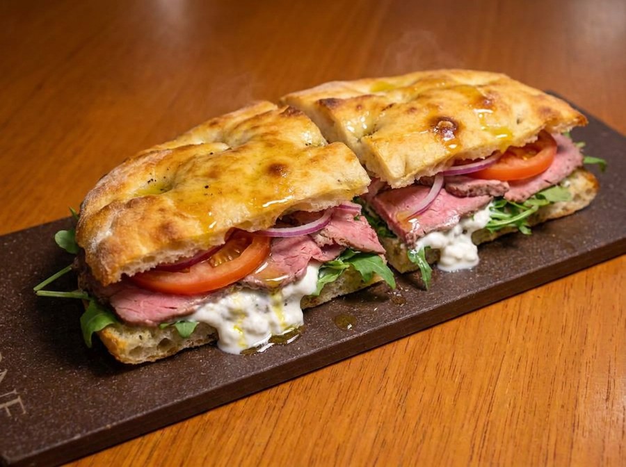Schiacciata Recheada com Rosbife