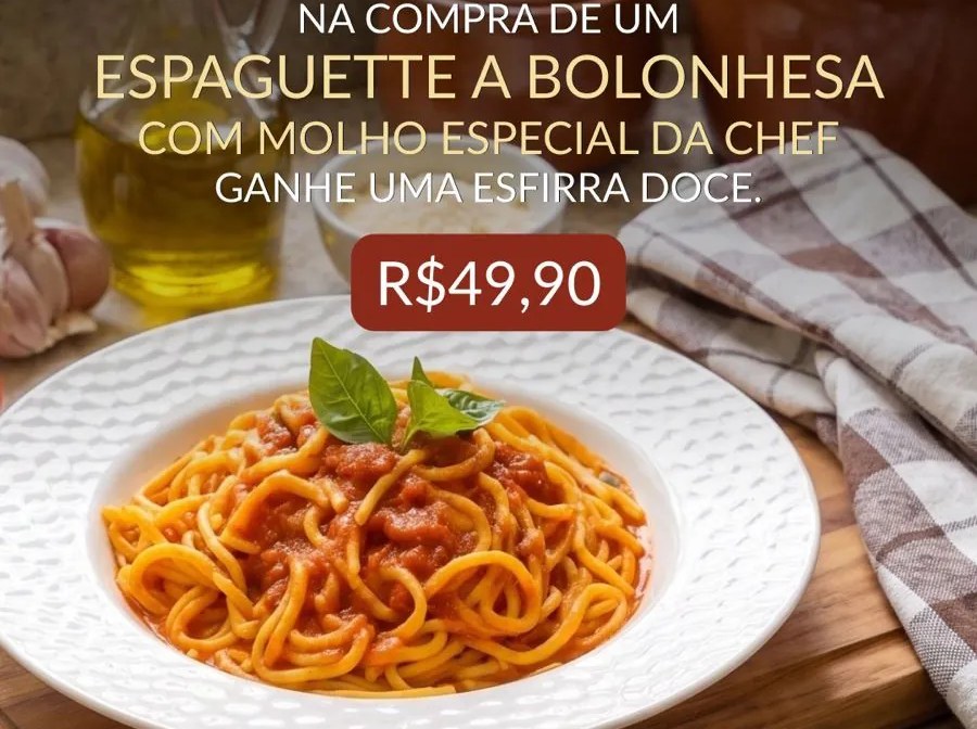 Espaguete à Bolonhesa